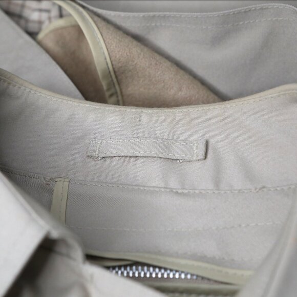 Vintage London Fog Trench Coat Beige Tan Full-Length Jacket Removable Liner 40s - Picture 10 of 16